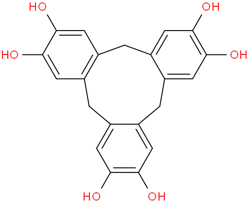 5H-Tribenzo[a,d,g]cyclononene-2,3,7,8,12,13-hexol,10,15-dihydro-