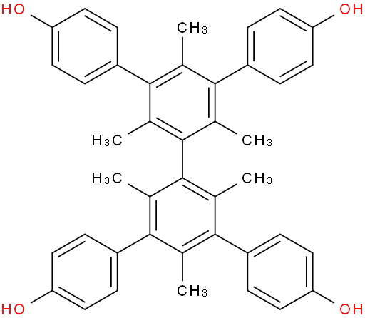 5',5"-bis(4-hydroxyphenyl)-2',2",4',4",6',6"-hexamethyl-[1,1':3',1":3",1"'-quaterphenyl]-4,4"'-diol