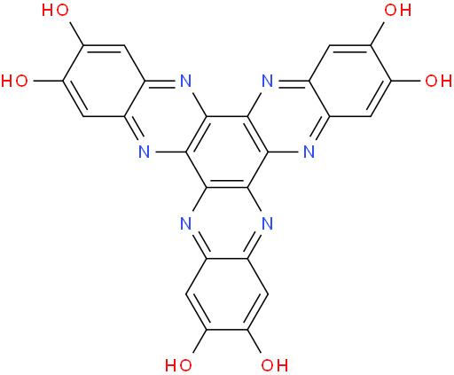 diquinoxalino[2,3-a:2',3'-c]phenazine-2,3,8,9,14,15-hexaol
