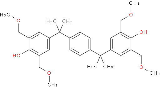 4,4'-(1,4-phenylenebis(propane-2,2-diyl))bis(2,6-bis(methoxymethyl)phenol)