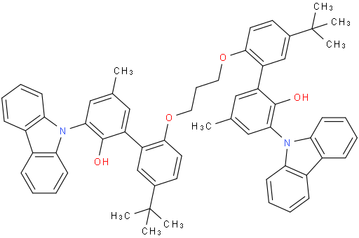 6',6'''-(propane-1,3-diylbis(oxy))bis(3'-(tert-butyl)-3-(9H-carbazol-9-yl)-5-methyl-[1,1'-biphenyl]-2-ol)