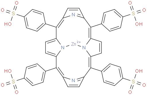 Zincate(4-),[[4,4',4'',4'''-(21H,23H-porphine-5,10,15,20-tetrayl-kN21,kN22,kN23,kN24)tetrakis[benzenesulfonato]](6-)]-,hydrogen (1:4), (SP-4-1)-