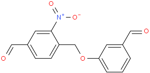 4-((3-formylphenoxy)methyl)-3-nitrobenzaldehyde