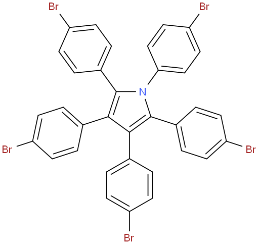 1,2,3,4,5-pentakis(4-bromophenyl)-1H-pyrrole