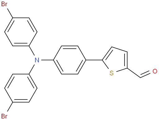 5-(4-(bis(4-bromophenyl)amino)phenyl)thiophene-2-carbaldehyde