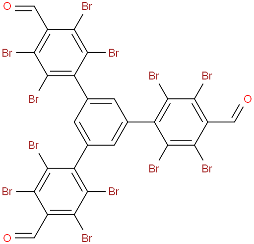 2,2'',3,3'',5,5'',6,6''-octabromo-5'-(2,3,5,6-tetrabromo-4-formylphenyl)-[1,1':3',1''-terphenyl]-4,4''-dicarbaldehyde