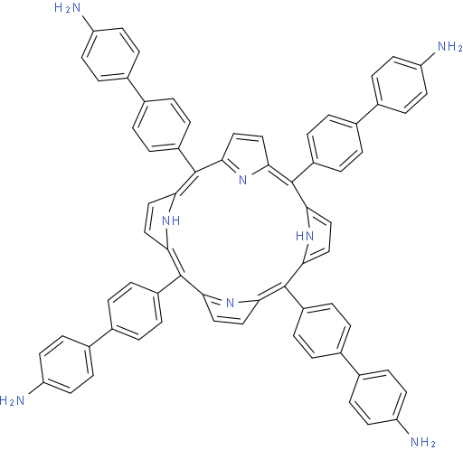 4',4''',4''''',4'''''''-(porphyrin-5,10,15,20-tetrayl)tetrakis(([1,1'-biphenyl]-4-amine))  TAPP