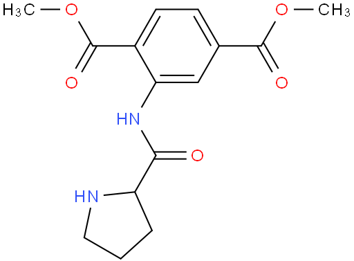 dimethyl 2-(pyrrolidine-2-carboxamido)terephthalate