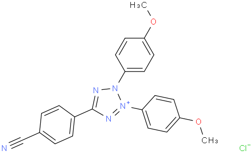 2,3-双(4-甲氧苯基)-5-(4-氰苯基)氯化四氮唑