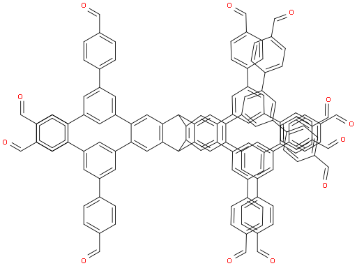 5',5'''',5''''''',5'''''''''',5''''''''''''',5''''''''''''''''-(9,10-dihydro-9,10-[1,2]benzenoanthracene-2,3,6,7,14,15-hexayl)hexakis([1,1':3',1''-terphenyl]-4,4''-dicarbaldehyde)