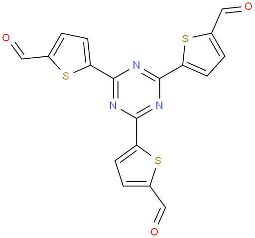 5,5',5''-(1,3,5-triazine-2,4,6-triyl)tris(thiophene-2-carbaldehyde)