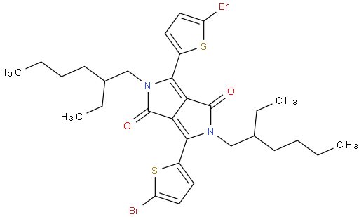 3,6-双(5-溴噻吩-2-基)-2,5-双(2-乙基己基)吡咯并[3,4-c]吡咯-1,4(2H,5H)-二酮