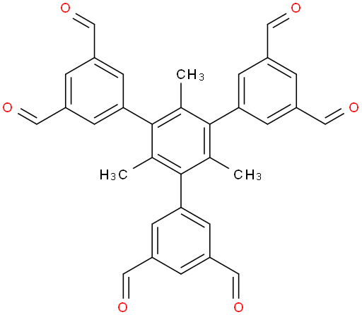 5'-(3,5-diformylphenyl)-2',4',6'-trimethyl-[1,1':3',1''-terphenyl]-3,3'',5,5''-tetracarbaldehyde