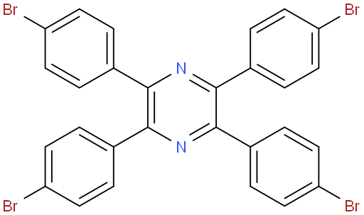 2,3,5,6-tetrakis(4-bromophenyl)pyrazine
