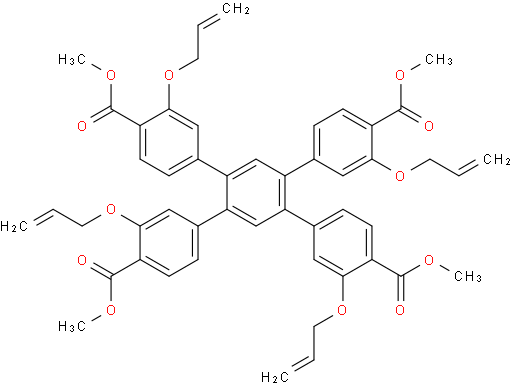 dimethyl 3,3''-bis(allyloxy)-4',5'-bis(3-(allyloxy)-4-(methoxycarbonyl)phenyl)-[1,1':2',1''-terphenyl]-4,4''-dicarboxylate