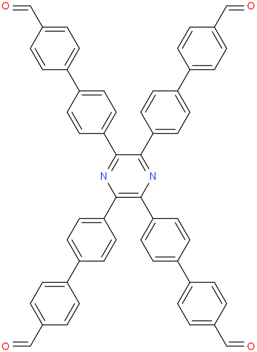 4',4''',4''''',4'''''''-(pyrazine-2,3,5,6-tetrayl)tetrakis(([1,1'-biphenyl]-4-carbaldehyde))