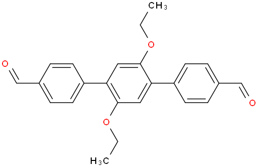 2',5'-diethoxy-[1,1':4',1''-terphenyl]-4,4''-dicarbaldehyde