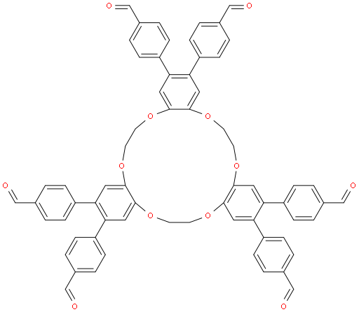 4,4',4'',4''',4'''',4'''''-(6,7,14,15,22,23-hexahydrotribenzo[b,h,n][1,4,7,10,13,16]hexaoxacyclooctadecine-2,3,10,11,18,19-hexayl)hexabenzaldehyde