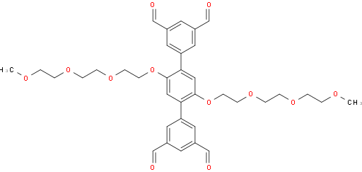2',5'-bis(2-(2-(2-methoxyethoxy)ethoxy)ethoxy)-[1,1':4',1''-terphenyl]-3,3'',5,5''-tetracarbaldehyde