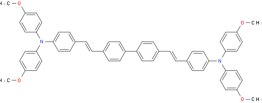 4,4'-((1E,1'E)-[1,1'-biphenyl]-4,4'-diylbis(ethene-2,1-diyl))bis(N,N-bis(4-methoxyphenyl)aniline)