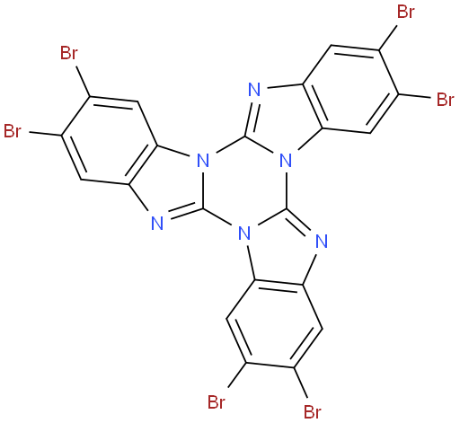 2,3,8,9,14,15-hexabromobenzo[4,5]imidazo[1,2-a]benzo[4,5]imidazo[1,2-c]benzo[4,5]imidazo[1,2-e][1,3,5]triazine