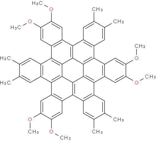 2,3,10,11,18,19-hexamethoxy-6,7,14,15,22,23-hexamethyltrinaphtho[1,2,3,4-fgh:1',2',3',4'-pqr:1'',2'',3'',4''-za1b1]trinaphthylene