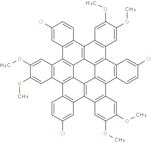 6,14,22-trichloro-2,3,10,11,18,19-hexamethoxytrinaphtho[1,2,3,4-fgh:1',2',3',4'-pqr:1'',2'',3'',4''-za1b1]trinaphthylene