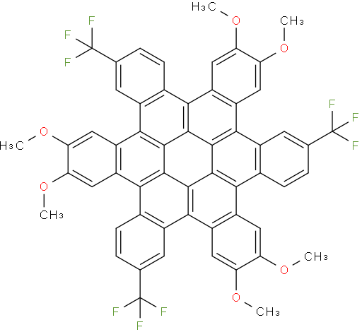 2,3,10,11,18,19-hexamethoxy-6,14,22-tris(trifluoromethyl)trinaphtho[1,2,3,4-fgh:1',2',3',4'-pqr:1'',2'',3'',4''-za1b1]trinaphthylene