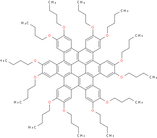 2,3,6,7,10,11,14,15,18,19,22,23-dodecabutoxytrinaphtho[1,2,3,4-fgh:1',2',3',4'-pqr:1'',2'',3'',4''-za1b1]trinaphthylene