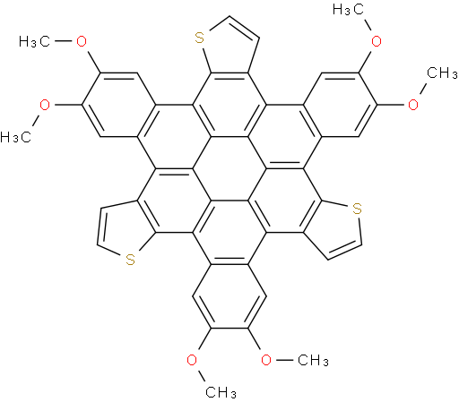 5,6,12,13,19,20-hexamethoxytribenzo[3,4:7,8:11,12]coroneno[1,2-b:5,6-b':9,10-b'']trithiophene