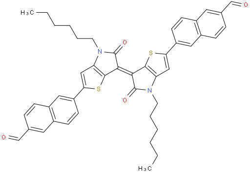 (E)-6,6'-(4,4'-dihexyl-5,5'-dioxo-4,4',5,5'-tetrahydro-[6,6'-bithieno[3,2-b]pyrrolylidene]-2,2'-diyl)bis(2-naphthaldehyde)