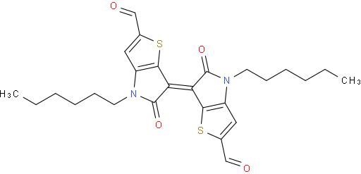 (E)-4,4'-dihexyl-5,5'-dioxo-4,4',5,5'-tetrahydro-[6,6'-bithieno[3,2-b]pyrrolylidene]-2,2'-dicarbaldehyde