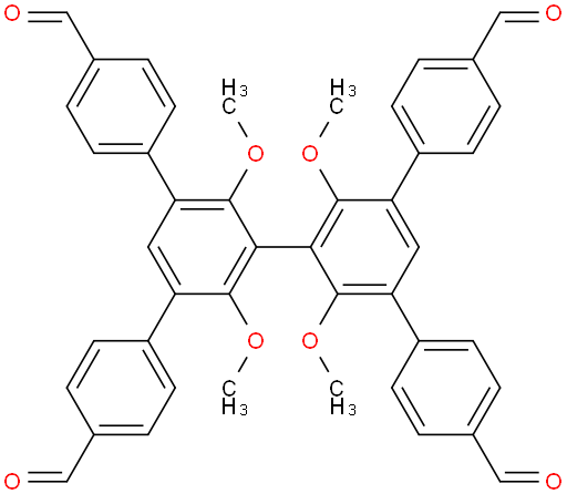 5',5''-bis(4-formylphenyl)-2',2'',4',6''-tetramethoxy-[1,1':3',1'':3'',1'''-quaterphenyl]-4,4'''-dicarbaldehyde