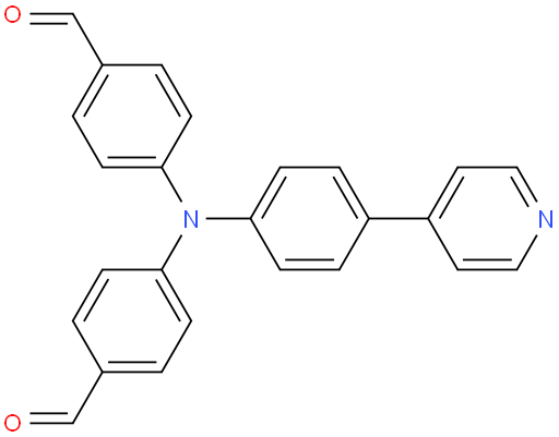 4,4'-((4-(pyridin-4-yl)phenyl)azanediyl)dibenzaldehyde
