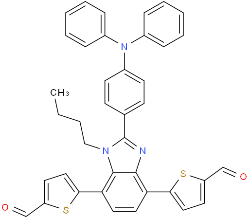 5,5'-(1-butyl-2-(4-(diphenylamino)phenyl)-1H-benzo[d]imidazole-4,7-diyl)bis(thiophene-2-carbaldehyde)