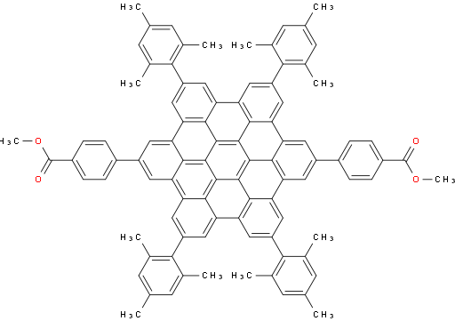 dimethyl 4,4'-(5,8,14,17-tetramesitylhexabenzo[bc,ef,hi,kl,no,qr]coronene-2,11-diyl)dibenzoate