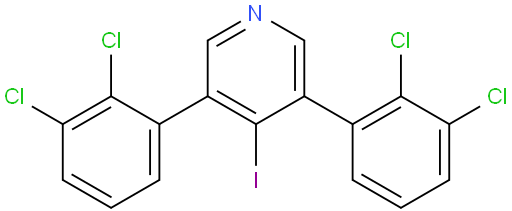 3,5-bis(2,3-dichlorophenyl)-4-iodopyridine