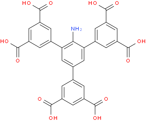 2'-amino-5'-(3,5-dicarboxyphenyl)-[1,1':3',1''-terphenyl]-3,3'',5,5''-tetracarboxylic acid