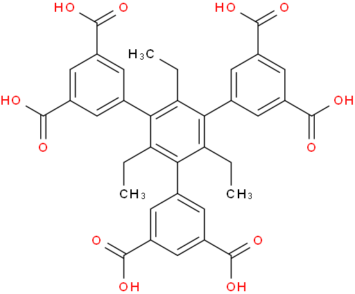 5'-(3,5-dicarboxyphenyl)-2',4',6'-triethyl-[1,1':3',1''-terphenyl]-3,3'',5,5''-tetracarboxylic acid