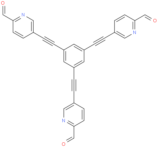 5,5',5''-(benzene-1,3,5-triyltris(ethyne-2,1-diyl))tripicolinaldehyde
