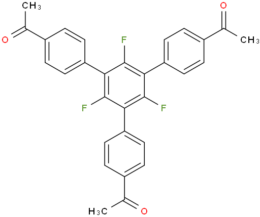 1,3,5-trifluoro-2,4,6-tris(4-acetylphenyl)benzene