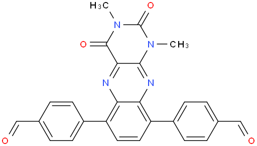 4,4'-(1,3-dimethyl-2,4-dioxo-1,2,3,4-tetrahydrobenzo[g]pteridine-6,9-diyl)dibenzaldehyde