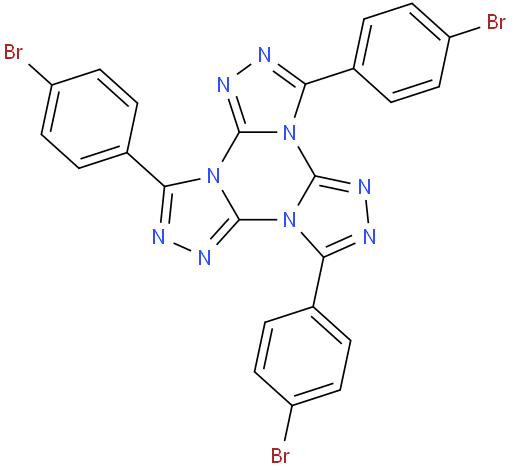 3,7,11-tris(4-bromophenyl)tris([1,2,4]triazolo)[4,3-a:4',3'-c:4'',3''-e][1,3,5]triazine