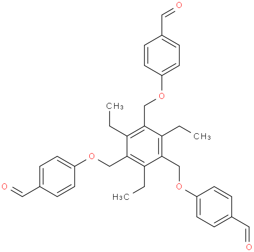 4,4',4''-(((2,4,6-triethylbenzene-1,3,5-triyl)tris(methylene))tris(oxy))tribenzaldehyde
