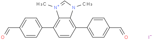 4,7-bis(4-formylphenyl)-1,3-dimethyl-1H-benzo[d]imidazol-3-ium iodide