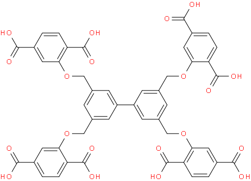 2,2',2'',2'''-(([1,1'-biphenyl]-3,3',5,5'-tetrayltetrakis(methylene))tetrakis(oxy))tetraterephthalic acid