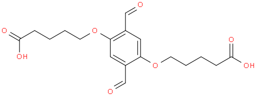 5,5'-((2,5-diformyl-1,4-phenylene)bis(oxy))dipentanoic acid