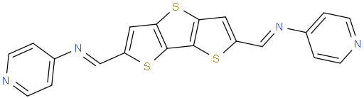 (N,N'E,N,N'E)-N,N'-(Dithieno[3,2-b:2',3'-d]thiophene-2,6-diylbis(methanylylidene))bis(pyridin-4-amine)