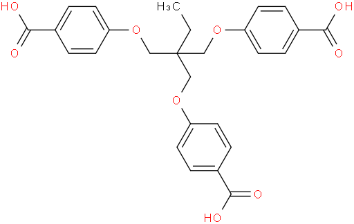 Benzoic acid, 4,4-[[2-[(4-carboxyphenoxy)methyl]-2-ethyl-1,3-propanediyl]bis(oxy)]bis-