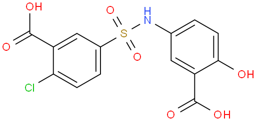 5-(3-Carboxy-4-chlorobenzenesulfonamido)-2-hydroxybenzoic acid